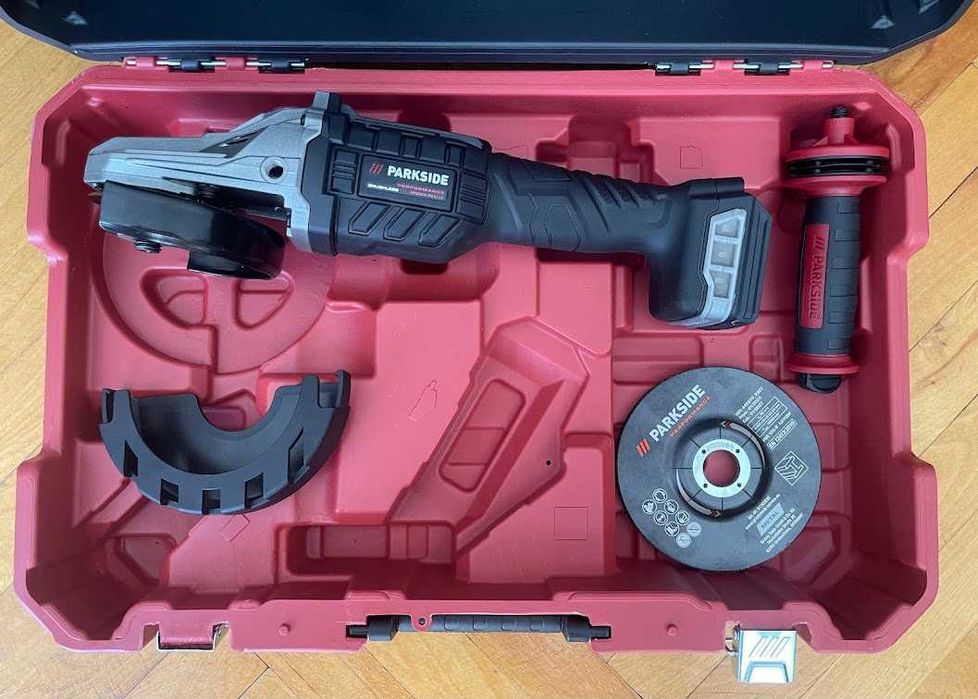 Акумулаторни ъглошлайфи Parkside 20V Зелен и Черен Perfomance Ф125мм