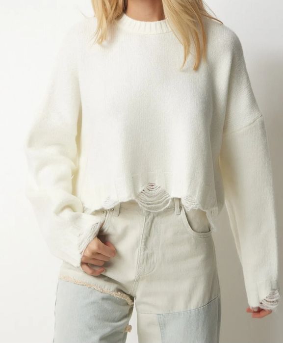 Дамска бяла блуза