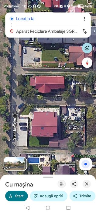 Teren intravilan curte 416 mp Chiajna Rosu str. Crinuluir Crinului