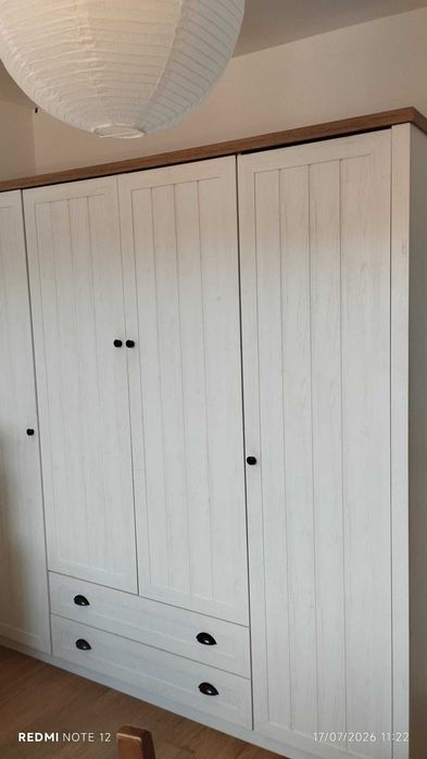 Dulap JYSK MARKSKEL 212x210 alb/stejar natur