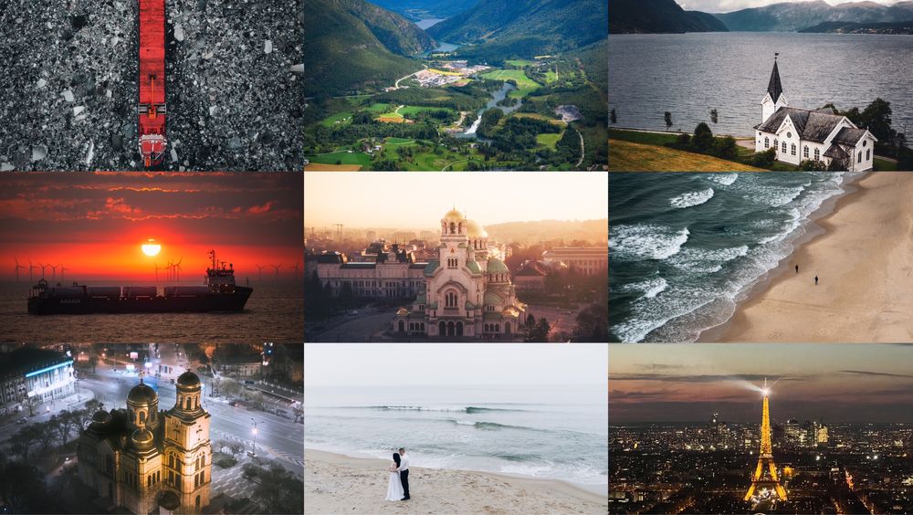 Заснемане с дрон /въздушна фотография/ 4K резолюция/ цяла България