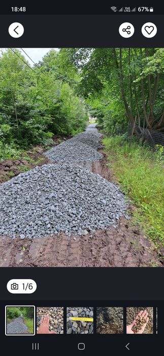 Zgura.Piatra pentru drum