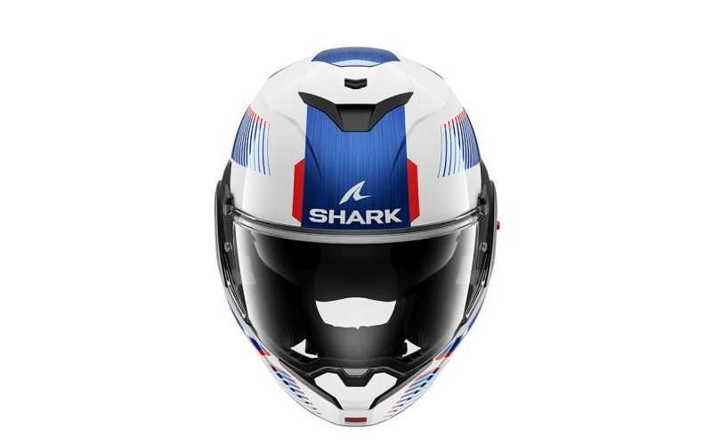 Модуларна Отваряема мото каска за мотор SHARK OXO SIKTER /White / Blue