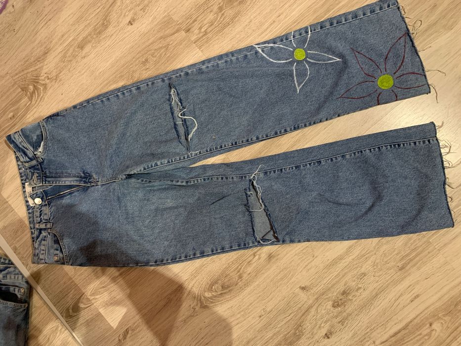 Blugi handmade evazați