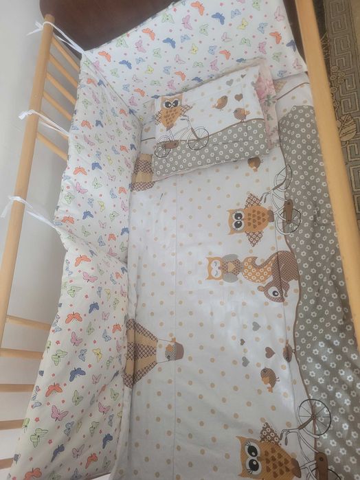 Patut din lemn masiv pt bebelusi