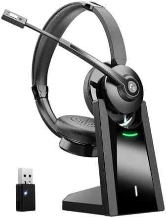 Нови безжични Слушалки с микрофон за офис, компютър и мобилен телефон