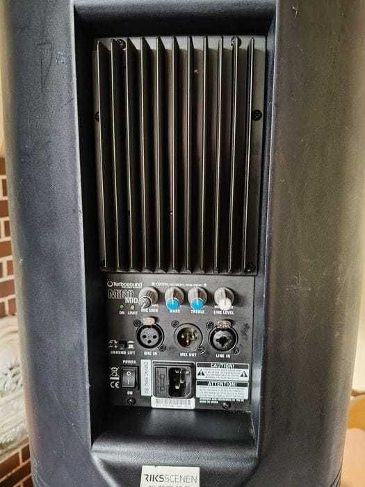 Boxe active 10” Turbosound Milan Mi0, pereche, woofer din neodim