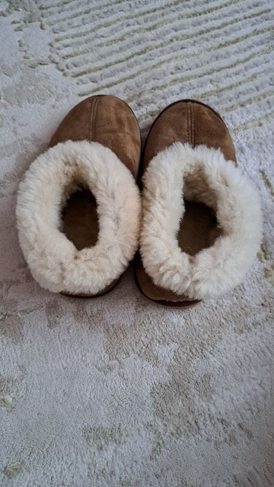 Естествена кожа детски домашни пантофи