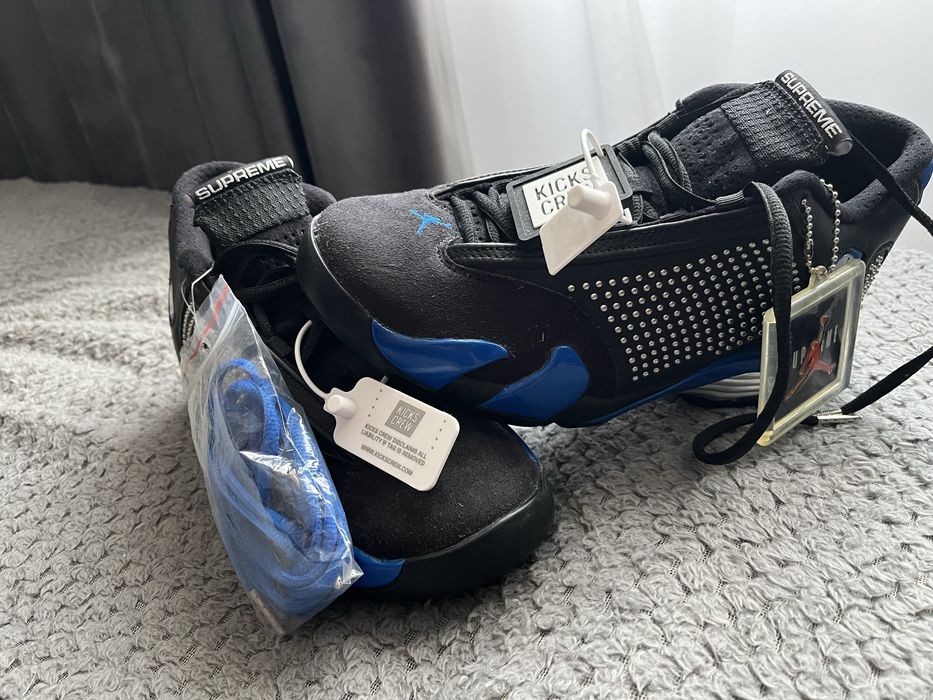 Air Jordan 14 Retro Supreme Black/Royal