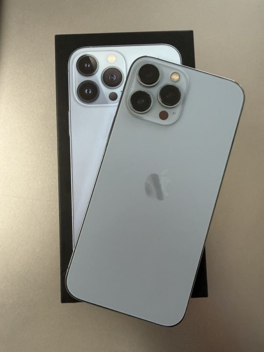 iPhone 13 Pro Max 128GB Sierra Blue – отлично състояние, без драскотини