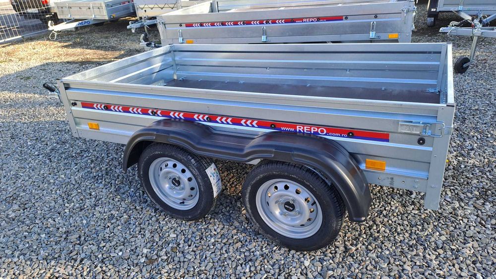 Remorca 750 kg 235x125cm dublu ax cu RAR si nr.provizoriu incluse