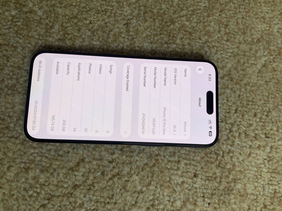 iPhone 15 Pro Max 256gb 83% yomkis