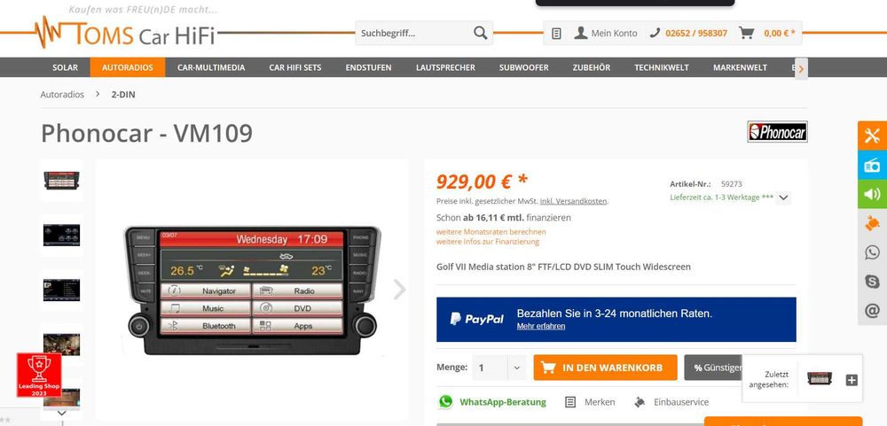 Radio navigatie cd VW Golf 7 VII MIB Discover infotainment MIB2 Media