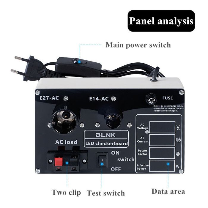 LED tester checkerboard BLINK