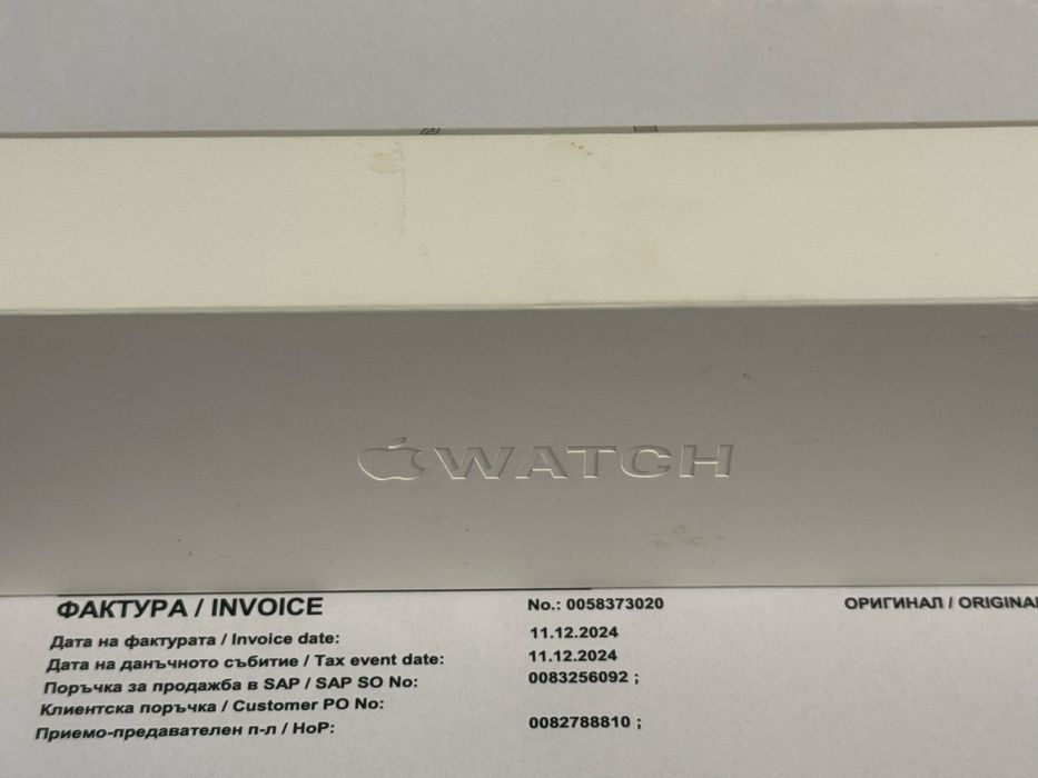 ЗАПЕЧАТАН 42mm Apple watch 10 Vivacom Гаранция 2027 г. Jet Black