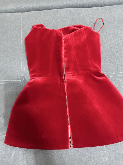 Продам бархатный корсет с баской