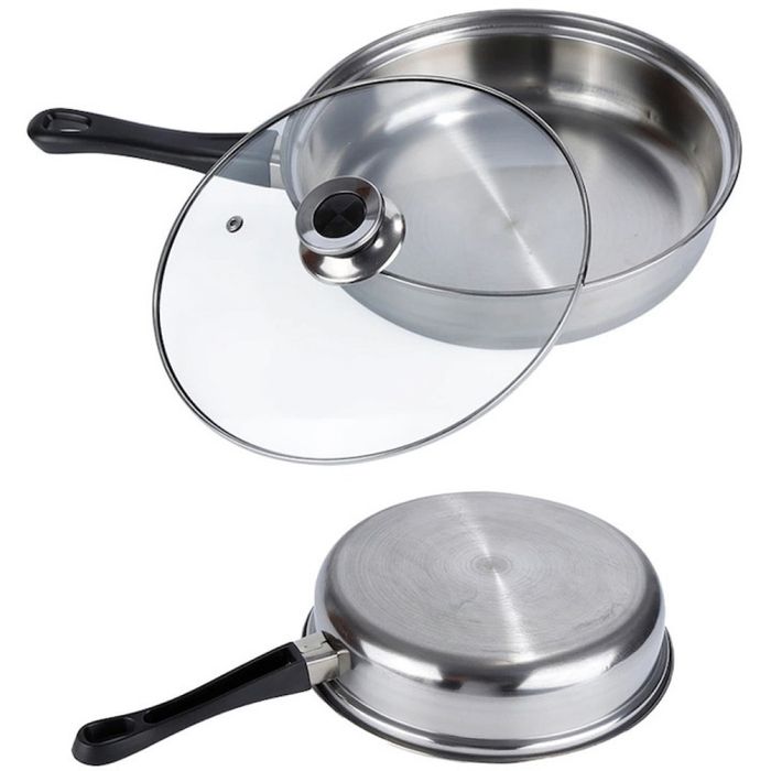 Комплект тенджери от Неръждаема Стомана – 12 части с капаци