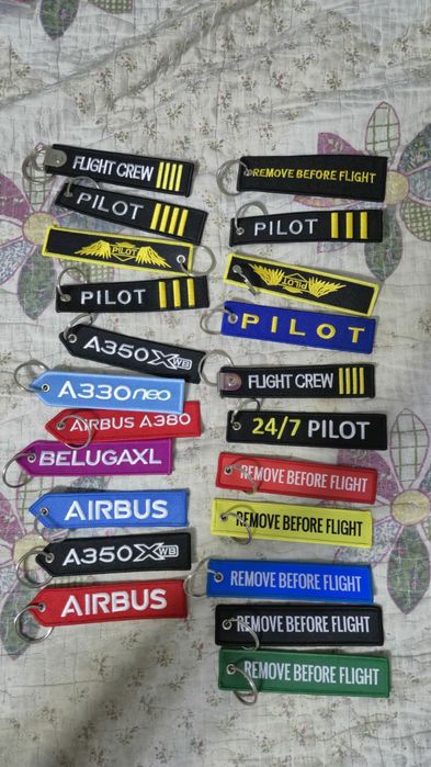 Брелки, ремувки, коврики, сумочки на самолетную тему