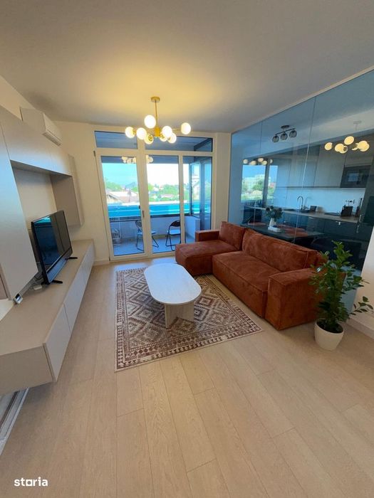 2 camere mobilat / prima inchiriere/ bucurestii noi / metrou 5 min