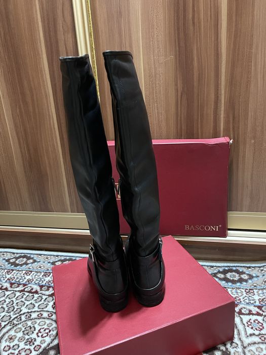 Кожаные сапоги