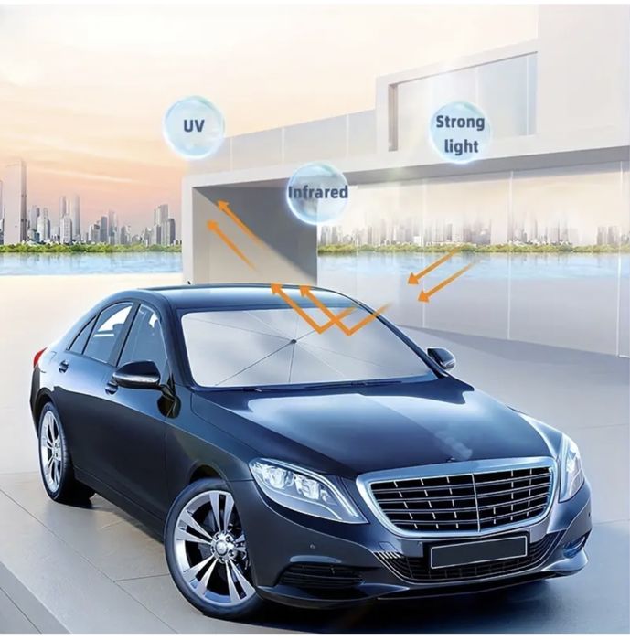 Сенник тип чадър за предно стъкло