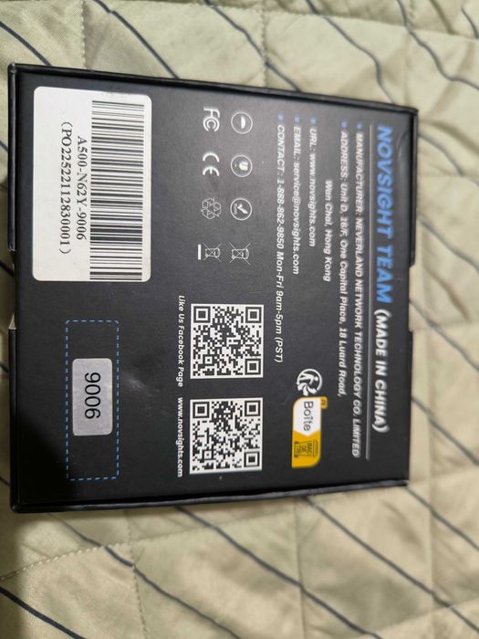 Novsight Led крушки за фарове за мъгла 9006