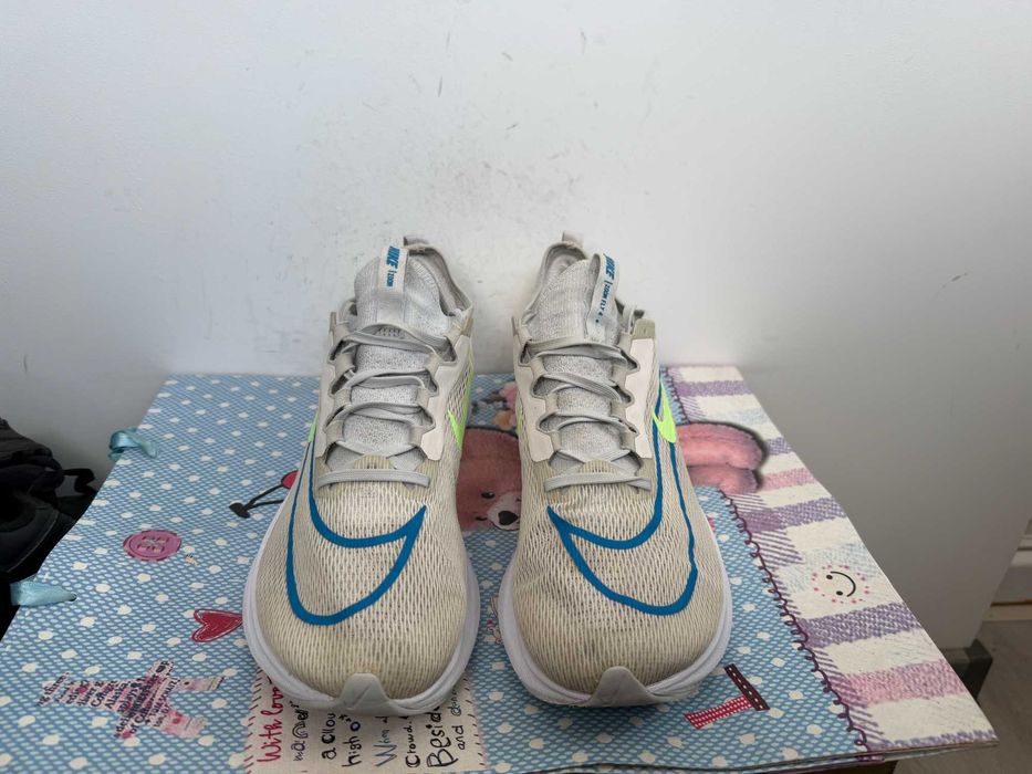 Nike Zoom Fly 4 White Imperial Blue Lime Glow''оригинални маратонки 44 номер