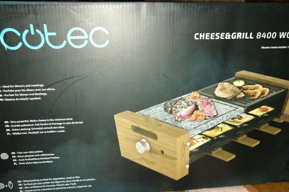 Grătar Electric Cecotec Cheese&Grill 8400 Wood MixGrill