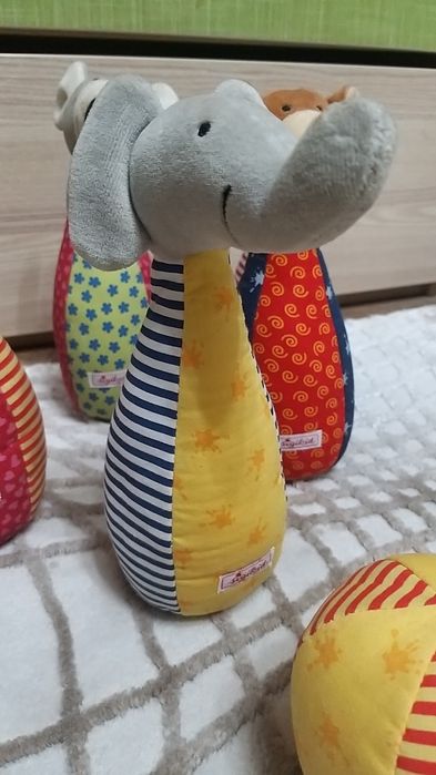 Мягкий боулинг, зверята.