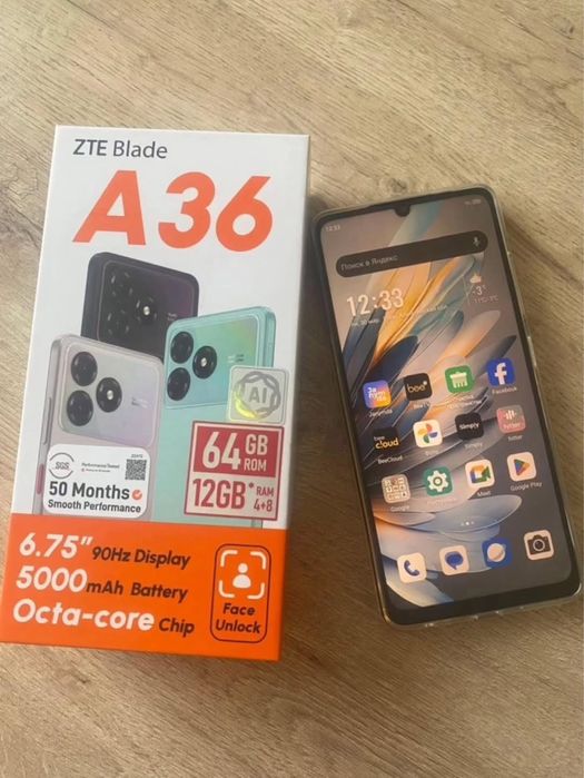 ZTE Blade A36 64gb НОВЫЙ