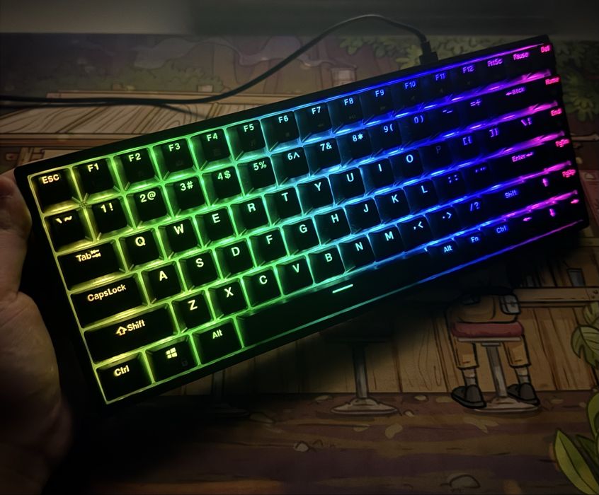 Tastatura gaming mecanica wireless Royal Kludge RK84 RGB Brown Switches