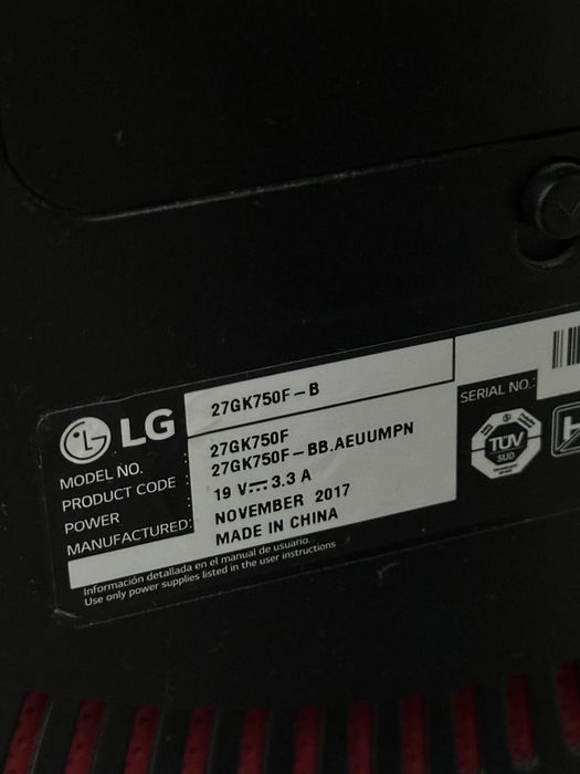 LG 27GK750F-B 240 херца