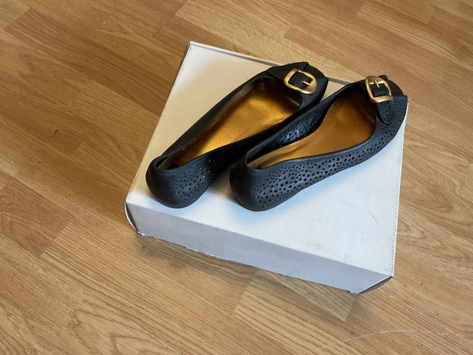 BERTIE pantofi balerini Brazilia, dama, din piele, negri Nr. 39