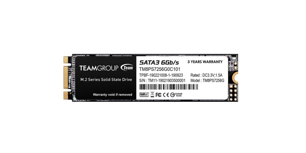 TeamGroup MS30 256GB SSD M.2 2280 SATA | TM8PS7256G0C101