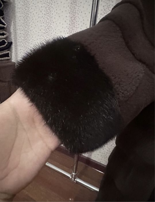 Шуба автоледи норка/бобер