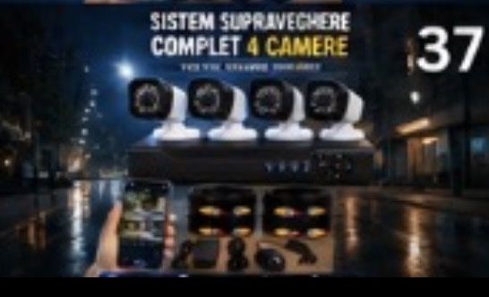 Vindem si Montam Camere Supraveghere Video KIT Complet 4/8/12 CAMERE