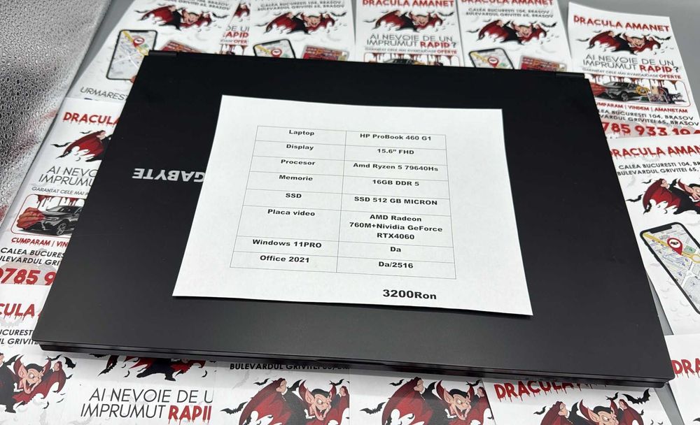 HP ProBook 460 G1 AMD RYZEN 5 79640Hs