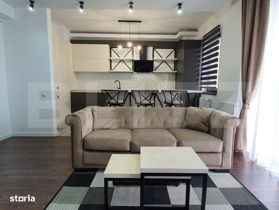 2 camere, mobilat lux, parcare subterana, Complex Luminia