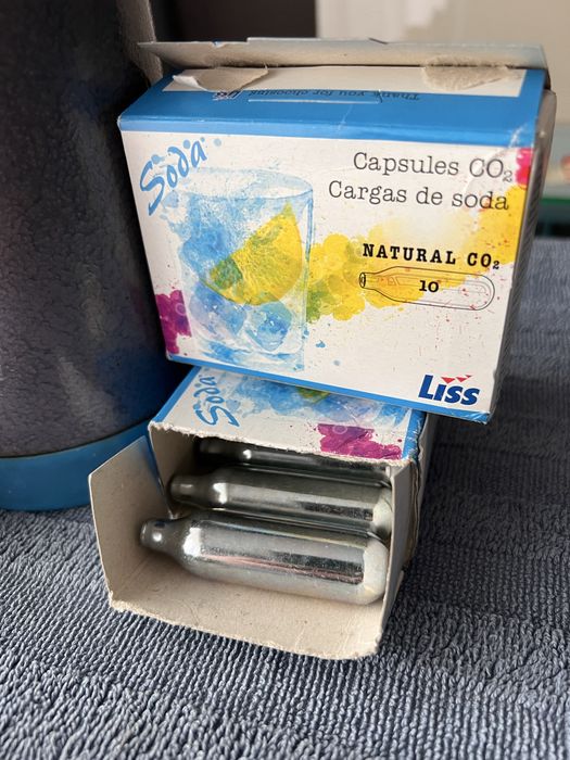 Sticla sifon cu capsule