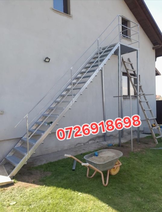 Confectionam scarii metalice zincate exterioare și pentru incendii , p