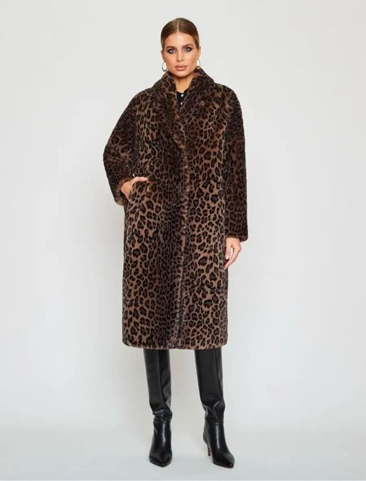 Леопардовая эко- шуба