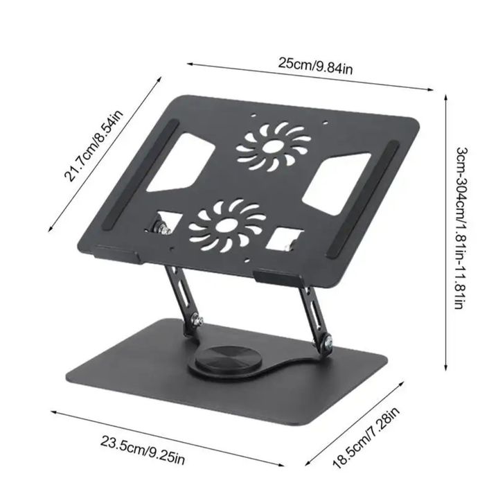 Подставка держатель для ноутбука 
С usb вентилятором