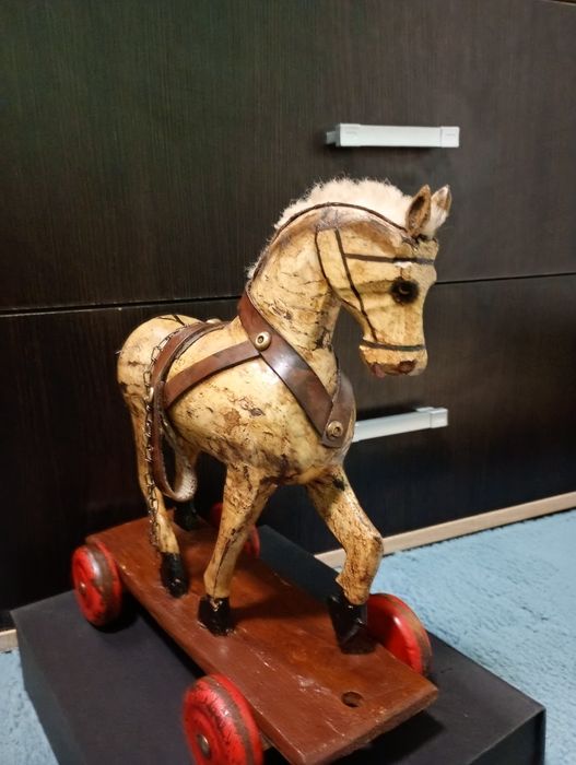 Căluț de jucărie de colectie ,antic,