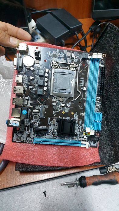 H61 + кабель SATA LGA1155 M.2 NVME