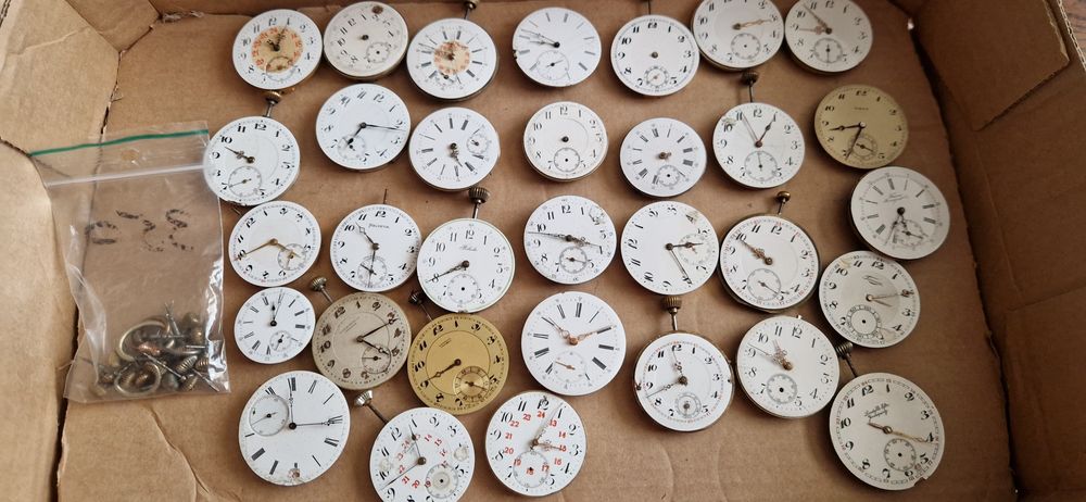 Oferta lot mecanism ceas buzunar ,germany,usa,swiss,gold 18k