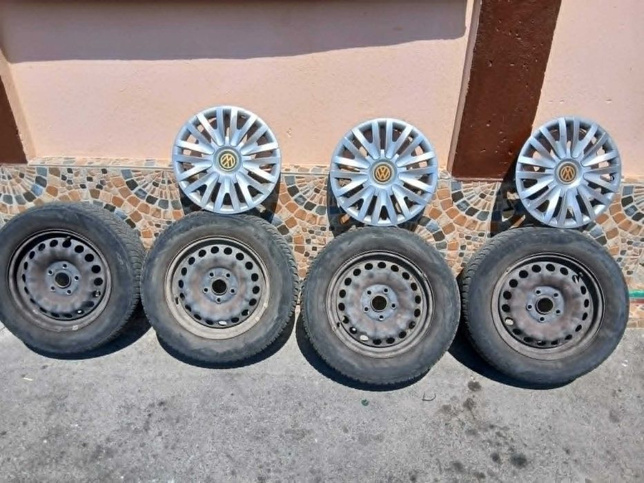 Roți 4 skoda Caddy volkswagen 195/65 R15.