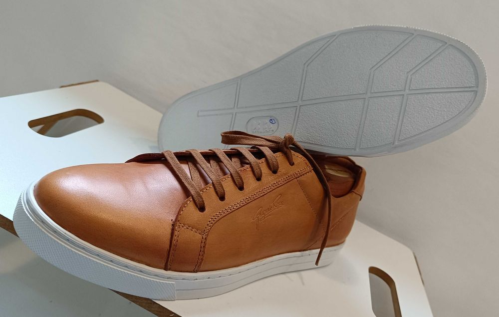 Pantofi sport casual 45 45.5 lucrati manual G. Rizo NOI piele naturala