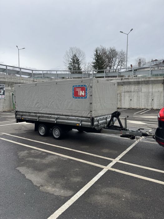 Remorca prelata si platforma auto Stema 2 axe 3500kg