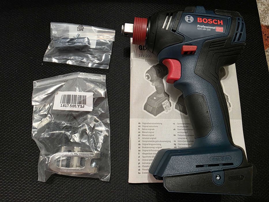 BOSCH GDX 18V-200 Heavy Duty - гайковерт, 1/2" + 1/4", нов с гаранция.