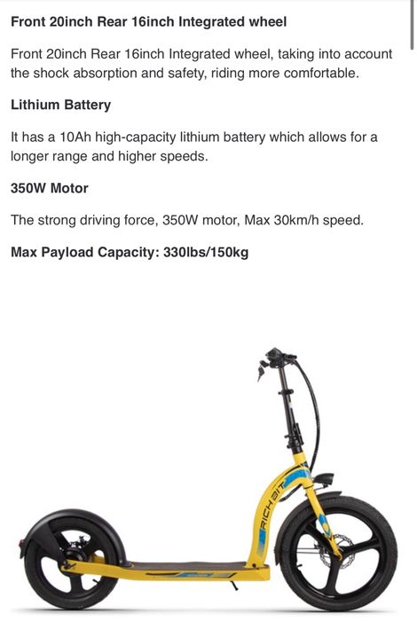 Электро самокат Richbit